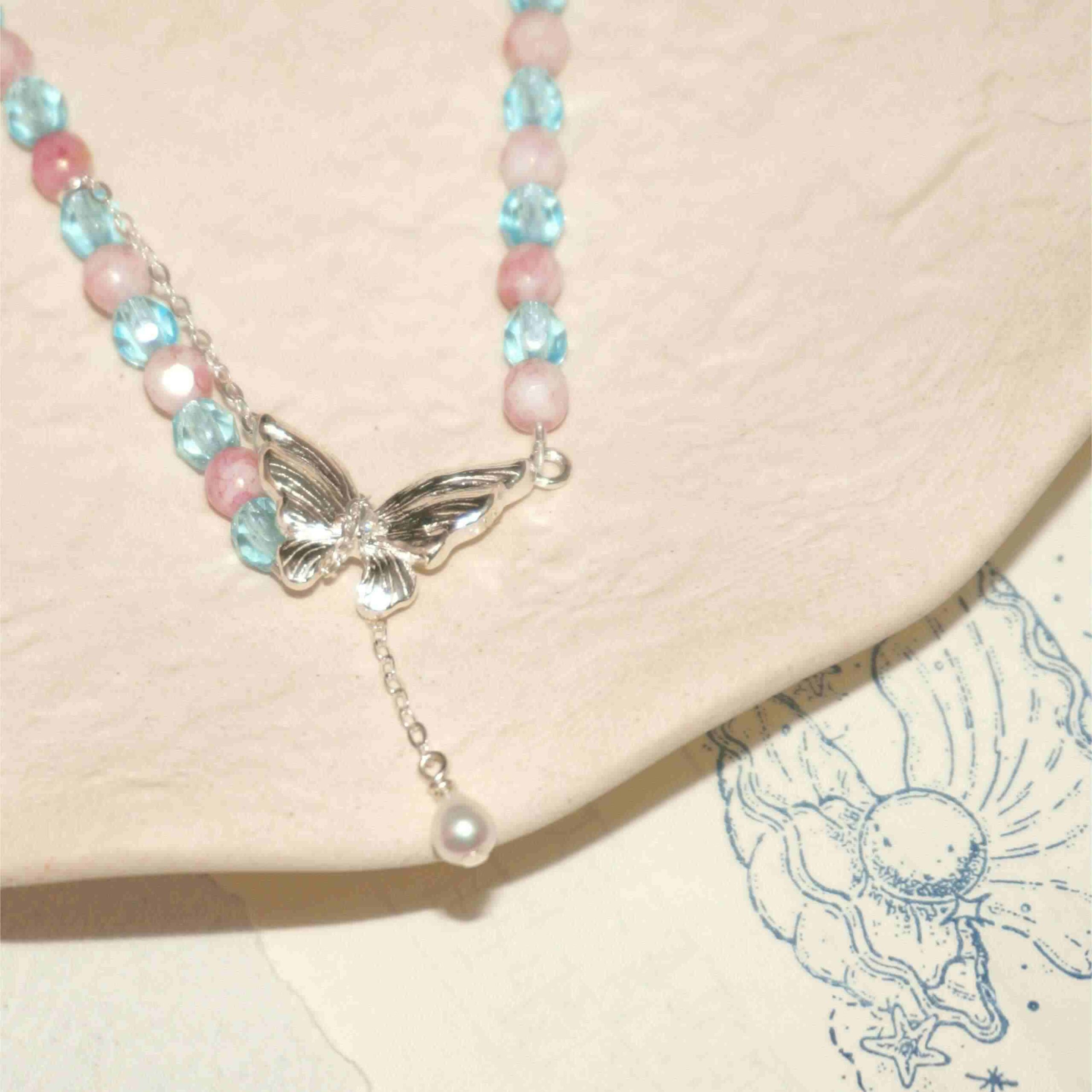 Dainty Sterling Silver FLIPPED | Butterfly Pearl Necklace | LING LAN Jewelry FLIPPED 2.1 scaled