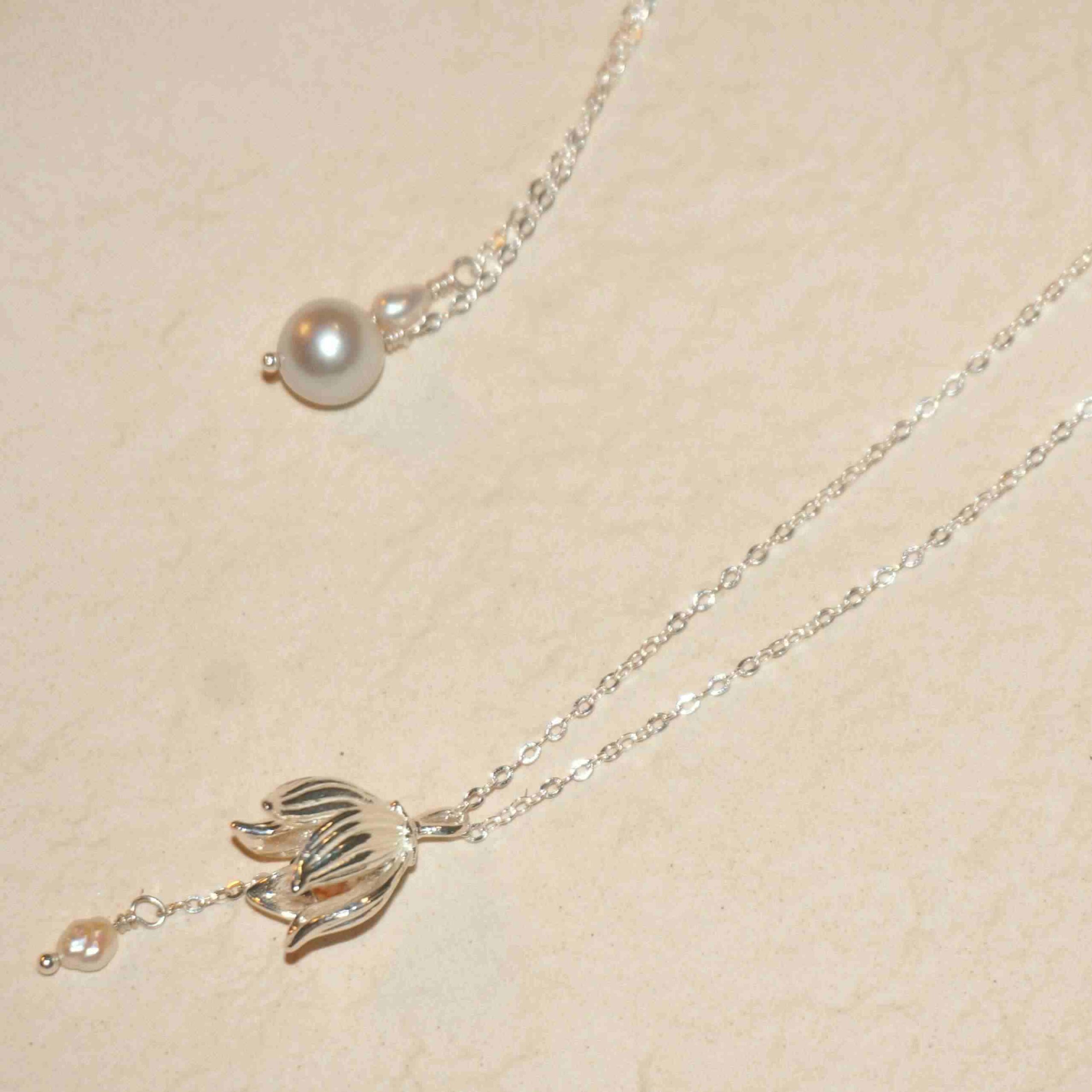 ☆ENGBROX☆ silver925 romance pearl layered necklace EBNL240 ☆ENGBROX☆ silver925 romance pearl layered necklace EBNL240