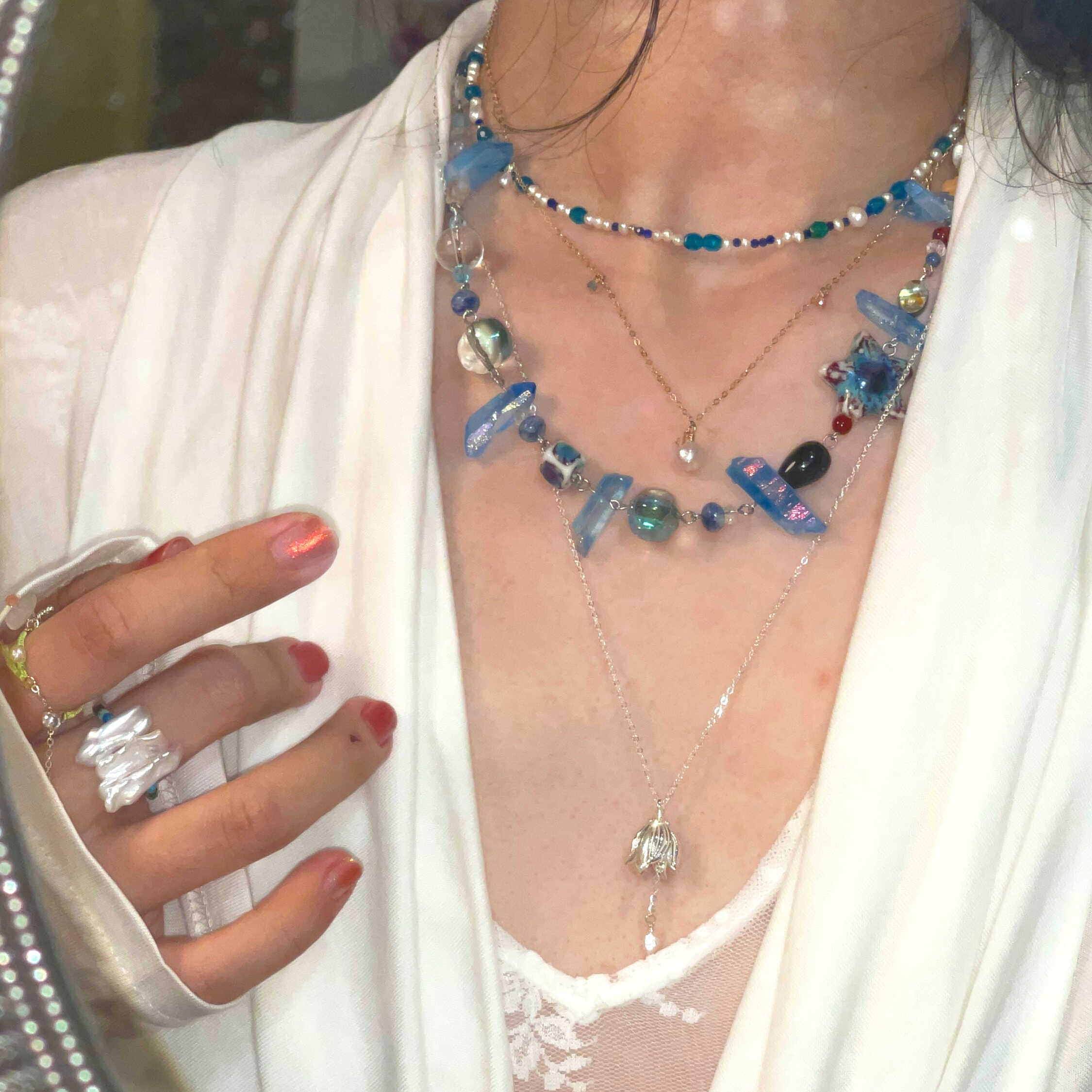 14K Gold-filled Mysterious Sea Pearl Necklace | LING LAN Jewelry MYSTERIOUS SEA