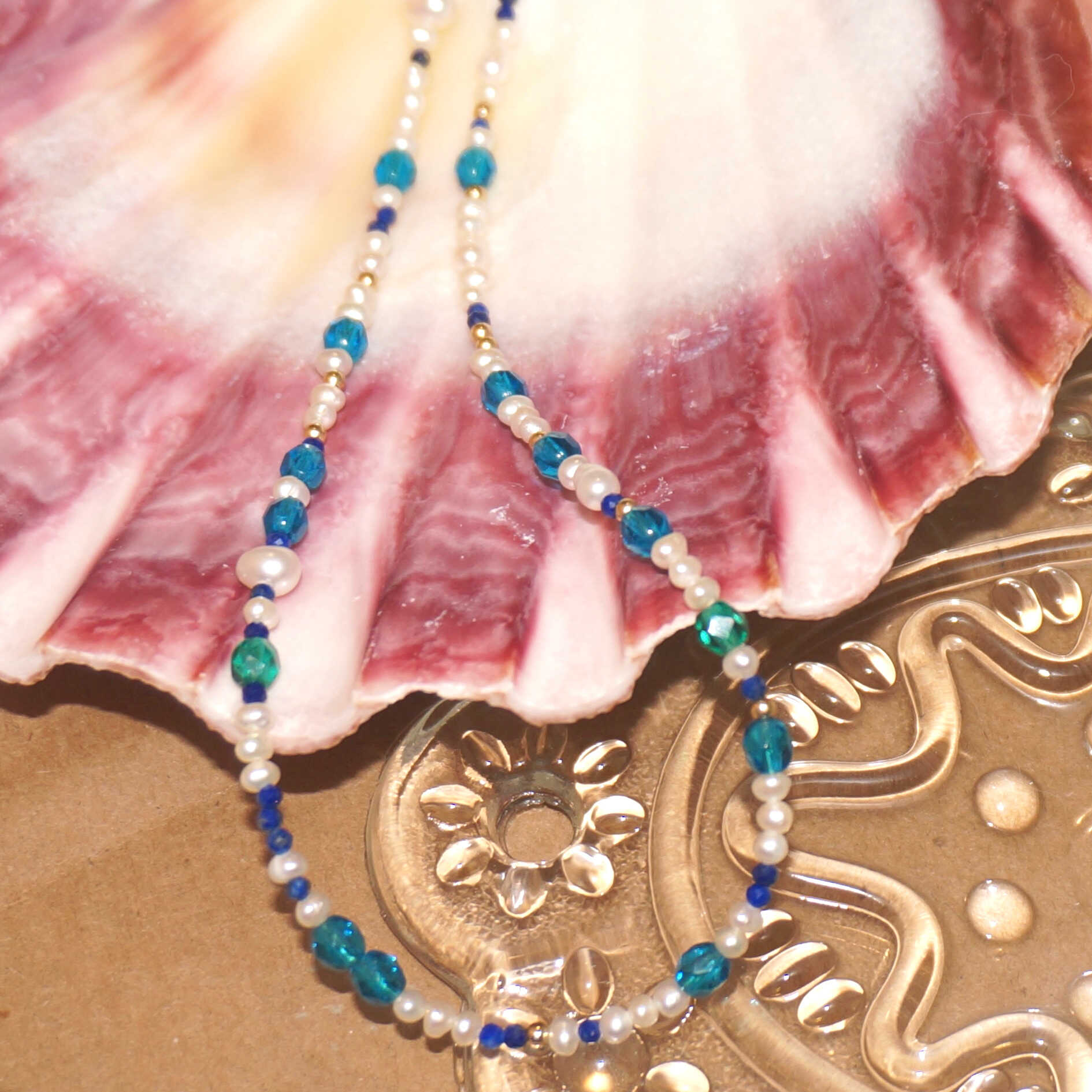 14K Gold-filled Mysterious Sea Pearl Necklace | LING LAN Jewelry MYSTERIOUS SEA