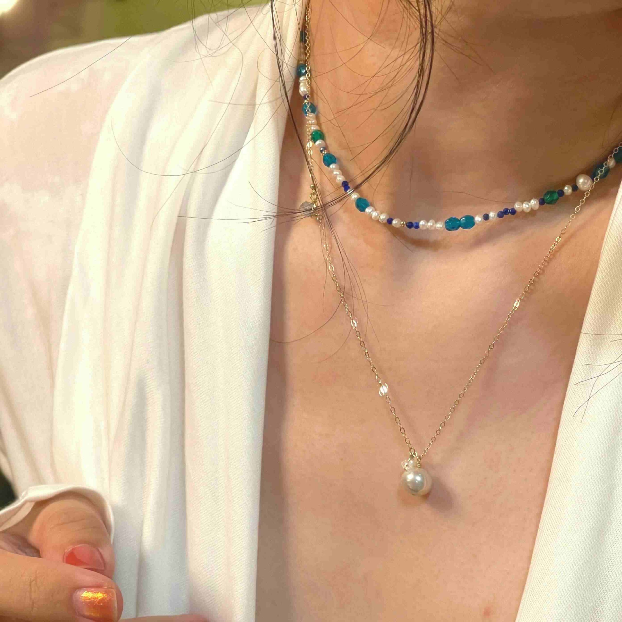 14K Gold-filled Mysterious Sea Pearl Necklace | LING LAN Jewelry Mysterious sea 1 scaled