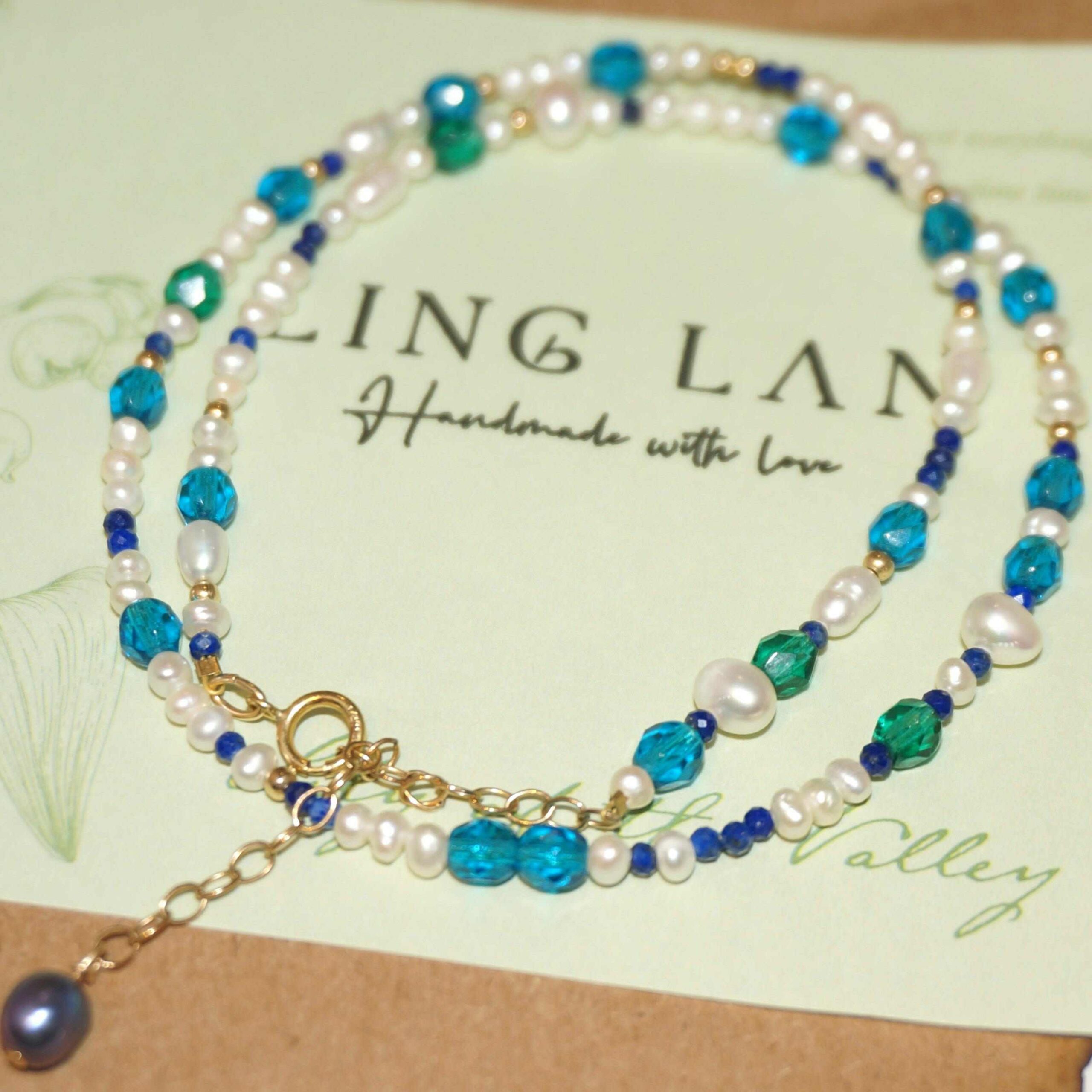 14K Gold-filled Mysterious Sea Pearl Necklace | LING LAN Jewelry Mysterious sea 3 scaled