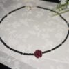 14K Gold-Filled Healing FLAME | Cinnabar Rose Necklace | LING LAN Jewelry flame.compress1DSC0729720260726 200452