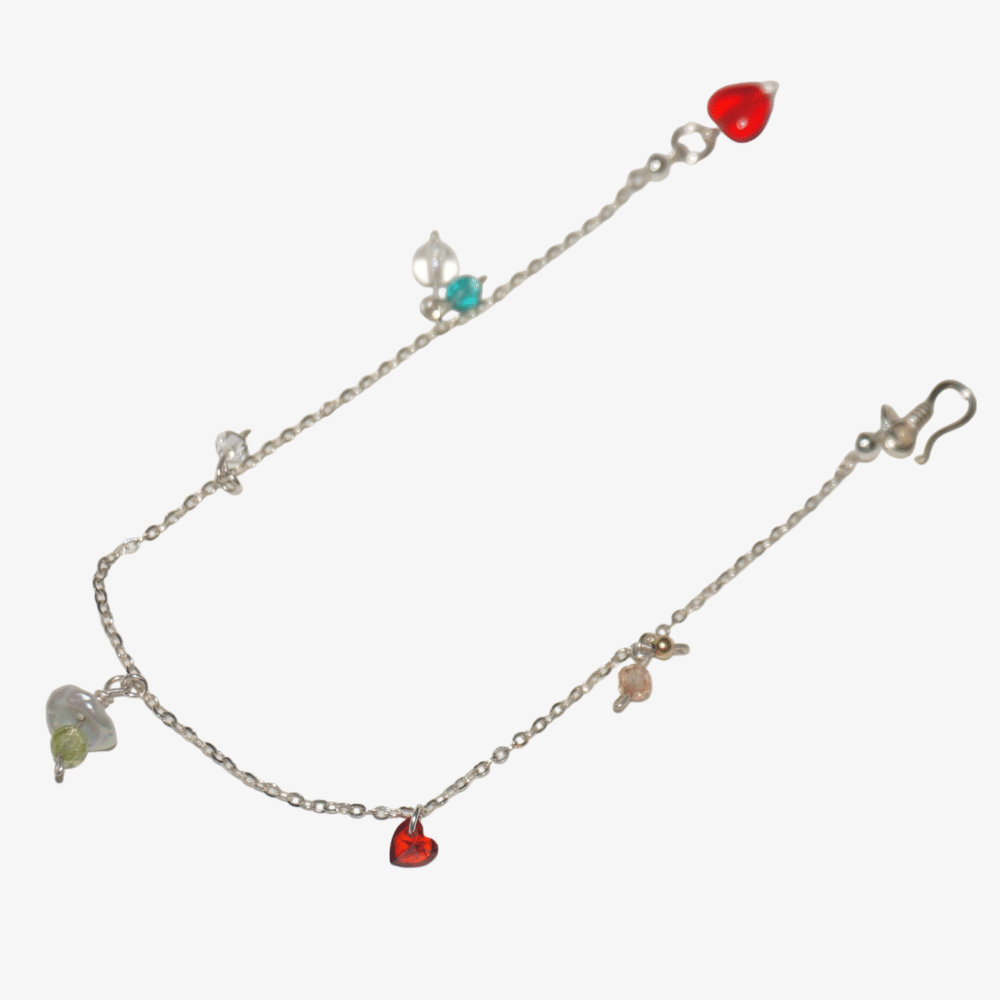 Sterling Silver Delicate SUMMER Bracelet wih Vibrant Multi-Bead | LING LAN Jewelry