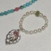 Sterling Silver FREEDOM | Pearl Leaf Ring with Pink Stone & Freshwater Pearls | LING LAN Jewelry freedomDSC0560120260727 150453 1