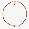 14K Gold-Filled Charming LUCENT TIDE Garnet Necklace with Blue Apatite Accent – Romantic Elegance by LING LAN Jewelry LUCENTTIDE20260721 162801 fotor bg remover 20260721163349