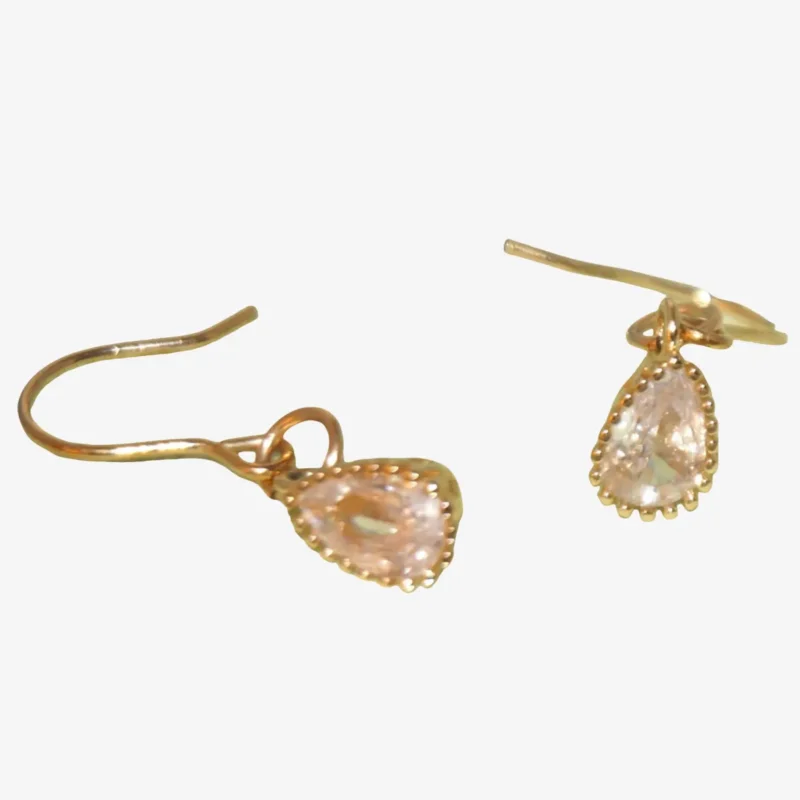 Jewelry Care Tips: Keep Your Handmade Pieces Shining Like New 14K Gold-Filled Dainty ILLUSION Zircon Earrings