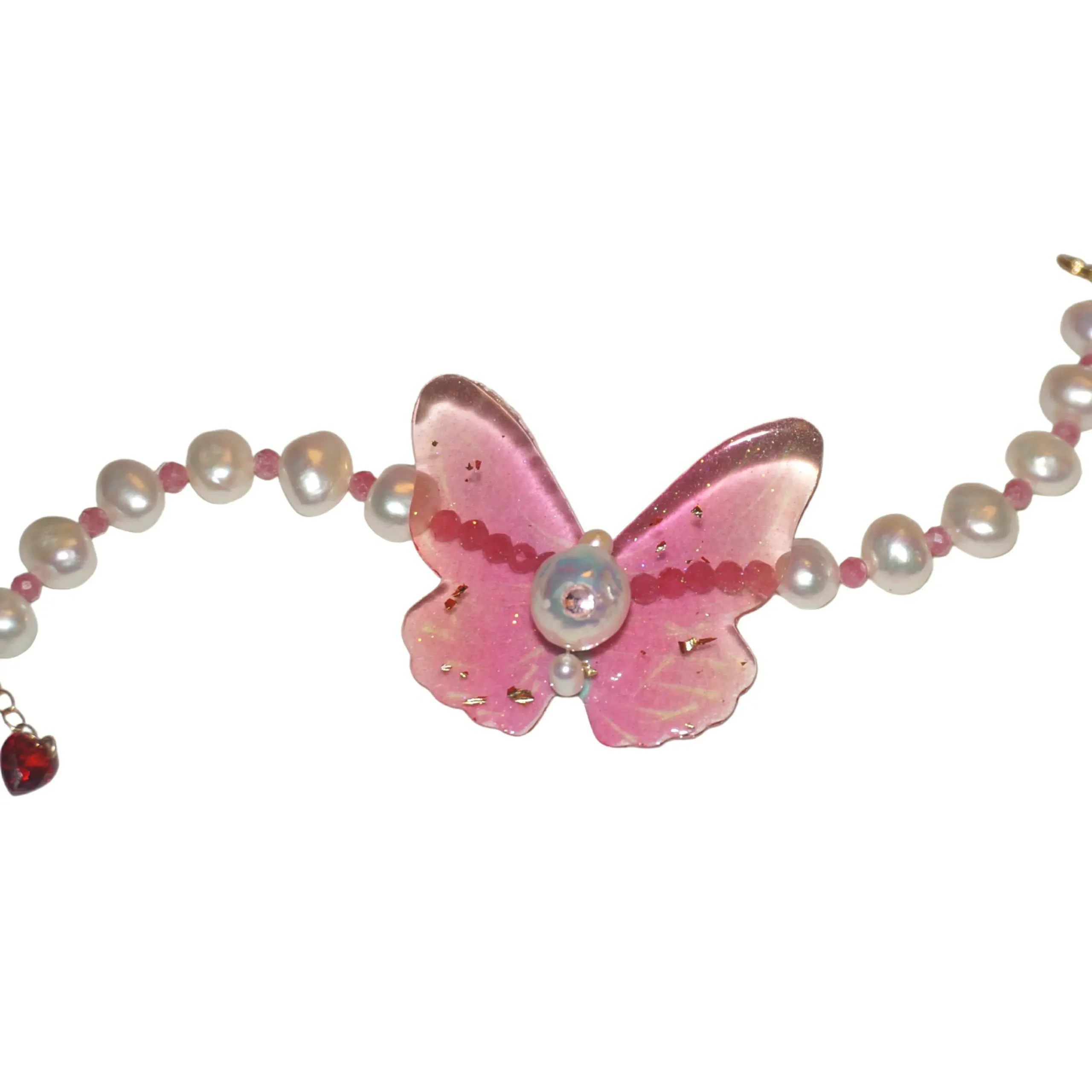 ALICIA Butterfly Pearl Bracelet 14k gold-filled, Dainty Baroque Pearl with zircon ALICIA.DSC05716 fotor bg remover 2026070917212120260709.1.1 1 scaled