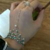 925 Sterling Silver ECHO Turquoise & Keshi Pearl Hand Chain echo10.IMG 550620261015 220947 1 1