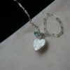 925 Sterling Silver ECHO Turquoise & Keshi Pearl Hand Chain echo2.DSC07975 1 1