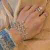 925 Sterling Silver ECHO Turquoise & Keshi Pearl Hand Chain echo3.IMG 549720261015 220816 1 1 1