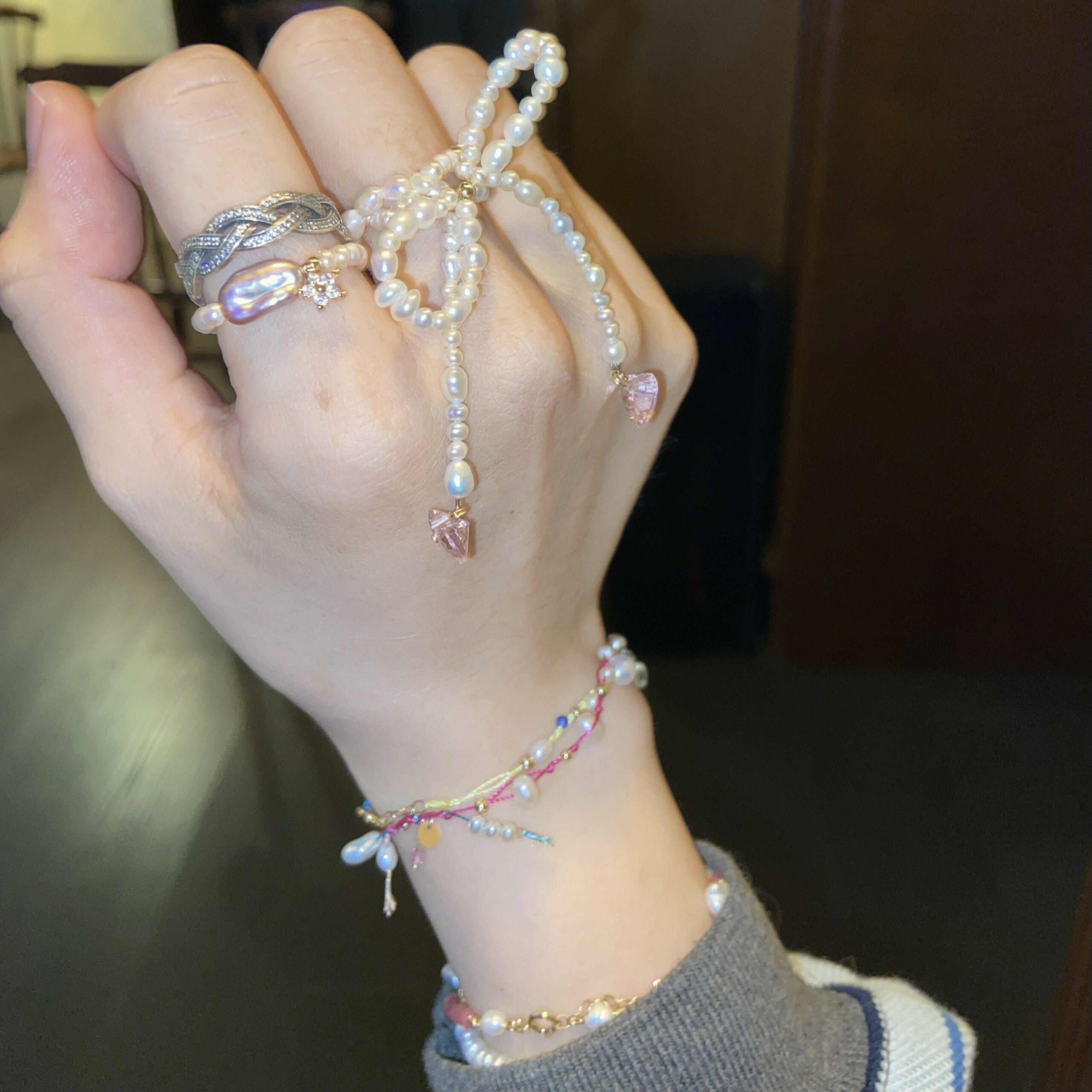 DAYDREAM UNDERTOW – 14KGF Cord Beaded Pearl Bracelet undertow11.IMG 4682 1 1 scaled